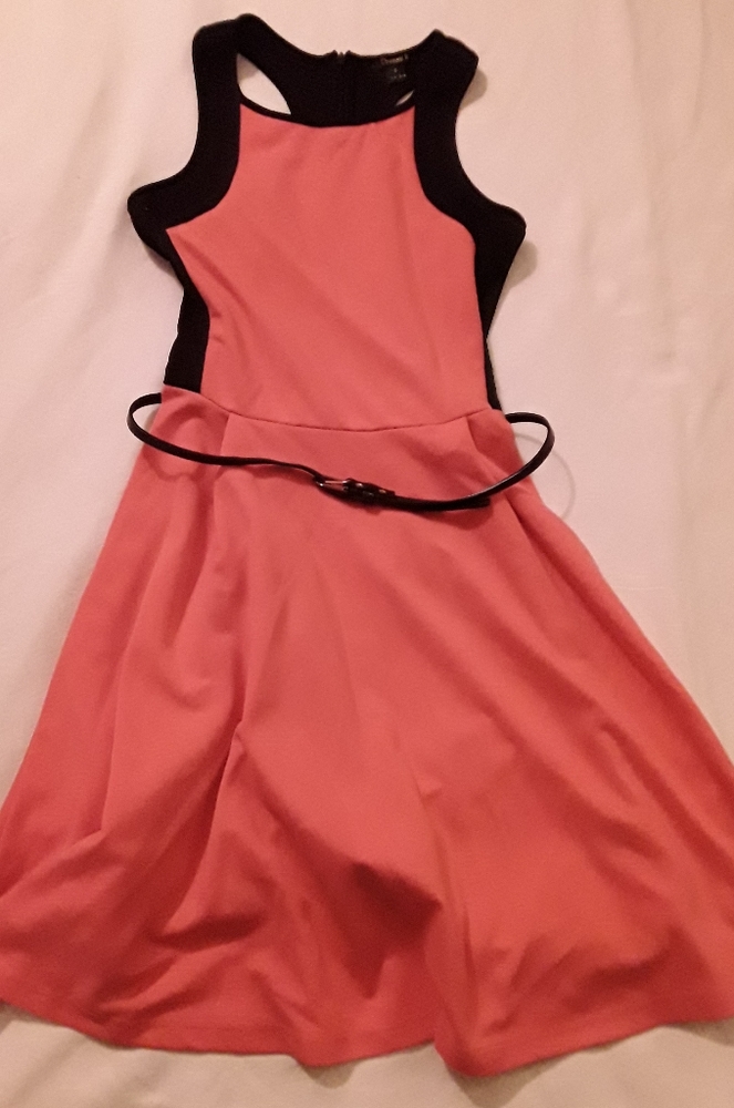 Black & Pink Racerback Dress
